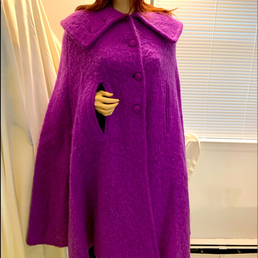 Vintage wool/nylon cape